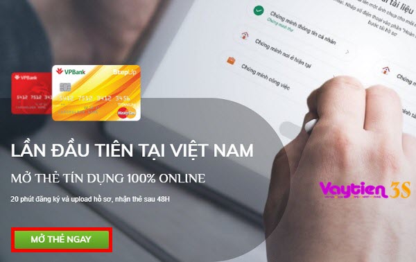 Cách đăng ký mở thẻ tín dụng VP Bank Online