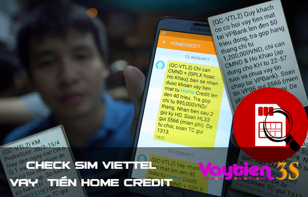 Cách check SIM Viettel vay tiền tại Home Credit, CHI TIẾT có ảnh