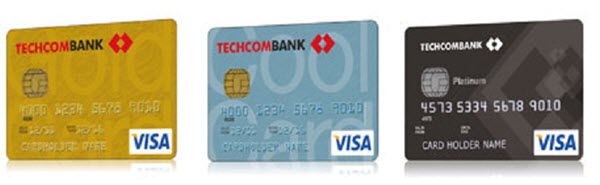 Các loại thẻ tín dụng của Techcombank