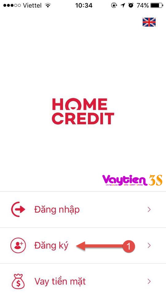 Vay tiền trả góp Home Credit